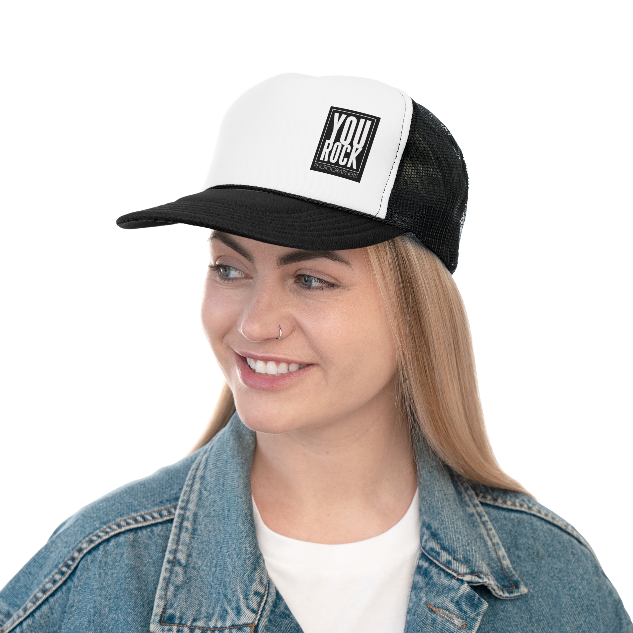 You Rock Trucker Cap - Perfect Gift for Music Lovers, Festivals, Casual Outings, Great for Summer Style, Adjustable Hat - Image 3