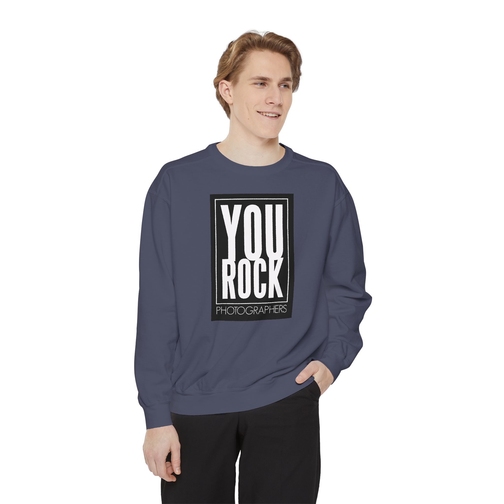 Unisex Photographer Sweatshirt - You Rock, Gift for Photographers, Cozy Casual Wear, Photography Lover Apparel, Inspirational Sweatshirt - Image 7