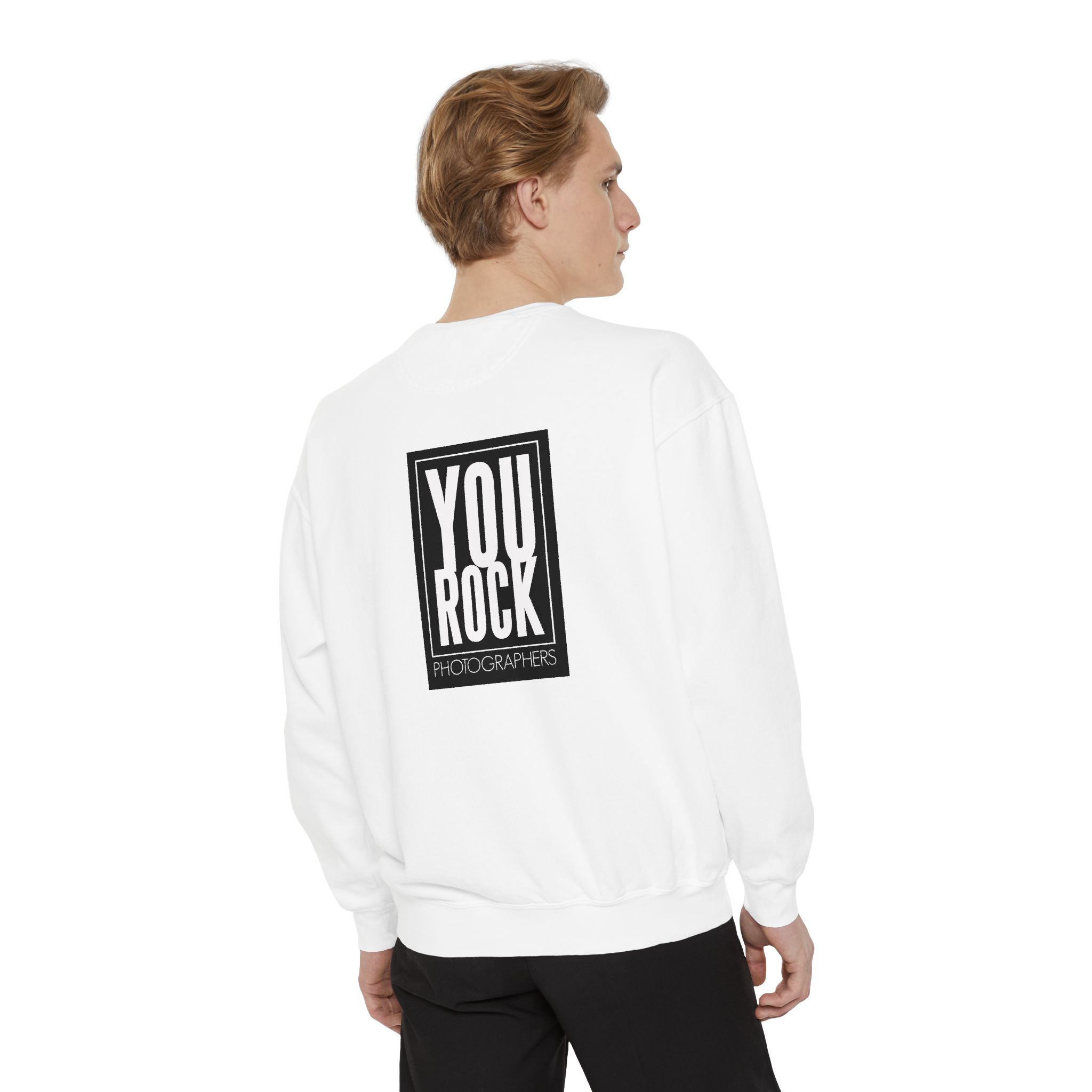 Unisex Photographer Sweatshirt - You Rock, Gift for Photographers, Cozy Casual Wear, Photography Lover Apparel, Inspirational Sweatshirt - Image 4